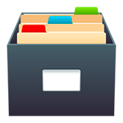 Emoji 🗃️ Schedario Da Tavolo su JoyPixels 5.0.