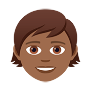 Emoji 🧒🏾 Bimbo: Carnagione Abbastanza Scura su JoyPixels 5.0.