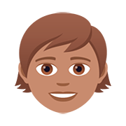 🧒🏽 Emoji Infante: Tono De Piel Medio en JoyPixels 5.0.