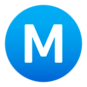 Ⓜ️ Emoji M En Círculo en JoyPixels 5.0.