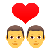 Émoji 👨‍❤️‍👨 Couple Avec Cœur : Homme Et Homme sur JoyPixels 5.0.