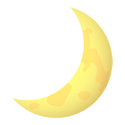 Emoji 🌙 Spicchio Di Luna su JoyPixels 5.0.