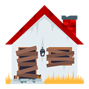 Emoji 🏚️ Casa In Rovina su JoyPixels 5.0.