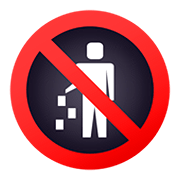 🚯 Emoji Prohibido Tirar Basura en JoyPixels 5.0.