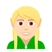 🧝🏻 Emoji Elfo: Tono De Piel Claro en JoyPixels 5.0.