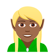 Émoji 🧝🏾 Elfe : Peau Mate sur JoyPixels 5.0.