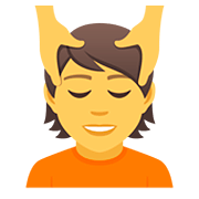 💆 Emoji Person, die eine Kopfmassage bekommt JoyPixels 5.0.