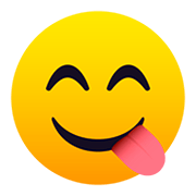 😋 Emoji Rosto Saboreando Comida na JoyPixels 5.0.
