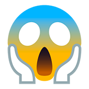 😱 Emoji Rosto Gritando De Medo na JoyPixels 5.0.