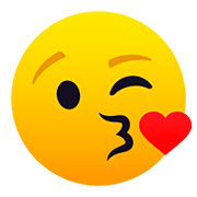 😘 Emoji Rosto Mandando Um Beijo na JoyPixels 5.0.