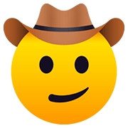 🤠 Emoji Gesicht mit Cowboyhut JoyPixels 5.0.