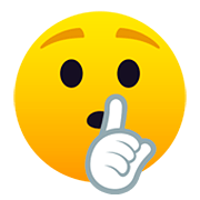 🤫 Emoji Cara Pidiendo Silencio en JoyPixels 5.0.