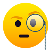 🧐 Emoji Gesicht mit Monokel JoyPixels 5.0.