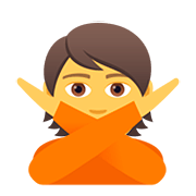 🙅 Emoji Person mit überkreuzten Armen JoyPixels 5.0.