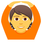 🙆 Emoji Pessoa Fazendo Gesto De «OK» na JoyPixels 5.0.