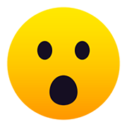 😮 Emoji Cara Con La Boca Abierta en JoyPixels 5.0.