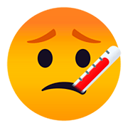🤒 Emoji Gesicht mit Fieberthermometer JoyPixels 5.0.