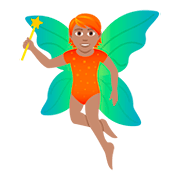 Emoji 🧚🏽 Fata: Carnagione Olivastra su JoyPixels 5.0.