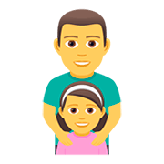 👨‍👧 Emoji Familie: Mann, Mädchen JoyPixels 5.0.