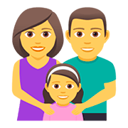 Émoji 👨‍👩‍👧 Famille : Homme, Femme Et Fille sur JoyPixels 5.0.