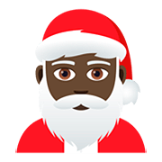 Émoji 🎅🏿 Père Noël : Peau Foncée sur JoyPixels 5.0.
