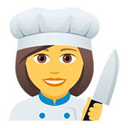 Émoji 👩‍🍳 Cuisinière sur JoyPixels 5.0.