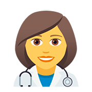 👩‍⚕️ Emoji Profesional Sanitario Mujer en JoyPixels 5.0.
