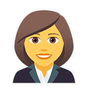 Emoji 👩‍💼 Impiegata su JoyPixels 5.0.
