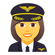 Émoji 👩‍✈️ Pilote Femme sur JoyPixels 5.0.