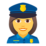 👮‍♀️ Emoji Agente De Policía Mujer en JoyPixels 5.0.