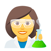 Emoji 👩‍🔬 Scienziata su JoyPixels 5.0.