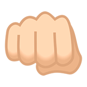 Emoji 👊🏻 Pugno Chiuso: Carnagione Chiara su JoyPixels 5.0.
