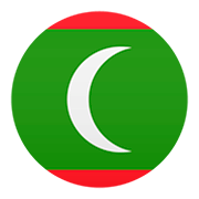 🇲🇻 Emoji Bandera: Maldivas en JoyPixels 5.0.