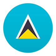🇱🇨 Emoji Flagge: St. Lucia JoyPixels 5.0.
