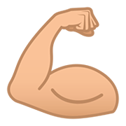 💪🏼 Emoji Bíceps: Pele Morena Clara na JoyPixels 5.0.