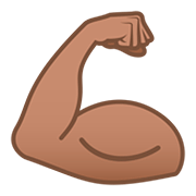 💪🏽 Emoji Bíceps Flexionado: Tono De Piel Medio en JoyPixels 5.0.
