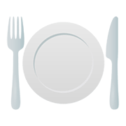 🍽️ Emoji Cuchillo Y Tenedor Con Un Plato en JoyPixels 5.0.