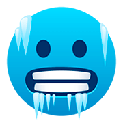 🥶 Emoji Rosto Gelado na JoyPixels 5.0.