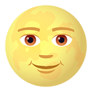 Émoji 🌝 Pleine Lune Avec Visage sur JoyPixels 5.0.