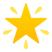 🌟 Emoji funkelnder Stern JoyPixels 5.0.