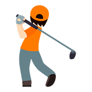 Emoji 🏌🏻 Persona Che Gioca A Golf: Carnagione Chiara su JoyPixels 5.0.