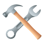 🛠️ Emoji Hammer und Schraubenschlüssel JoyPixels 5.0.