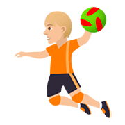 🤾🏼 Emoji Handballspieler(in): mittelhelle Hautfarbe JoyPixels 5.0.