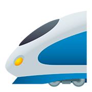 🚄 Emoji Hochgeschwindigkeitszug mit spitzer Nase JoyPixels 5.0.