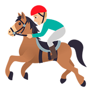 🏇🏼 Emoji Carrera De Caballos: Tono De Piel Claro Medio en JoyPixels 5.0.