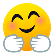 🤗 Emoji Cara Con Manos Abrazando en JoyPixels 5.0.