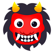 👹 Emoji Demonio Japonés Oni en JoyPixels 5.0.