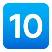 Emoji 🔟 Tasto: 10 su JoyPixels 5.0.