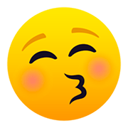 Emoji 😚 Faccina Che Bacia Con Occhi Chiusi su JoyPixels 5.0.