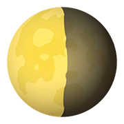 Emoji 🌗 Ultimo Quarto Di Luna su JoyPixels 5.0.
